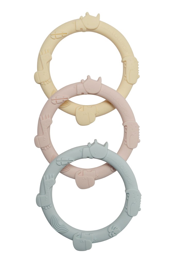 Loulou Lollipop Wild teething Ring Set