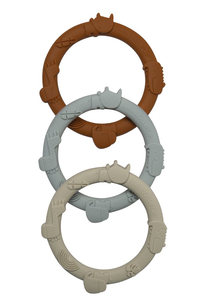 Loulou Lollipop Wild teething Ring Set