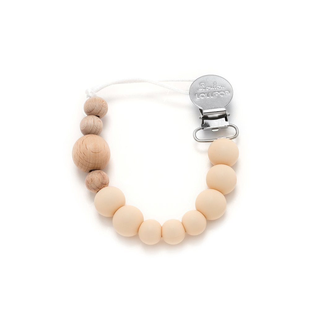Loulou Lollipop Colour Block Pacifier Clip