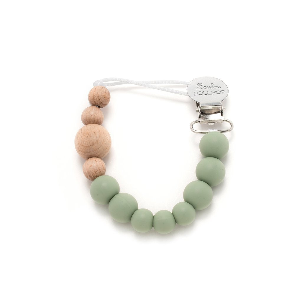 Loulou Lollipop Colour Block Pacifier Clip