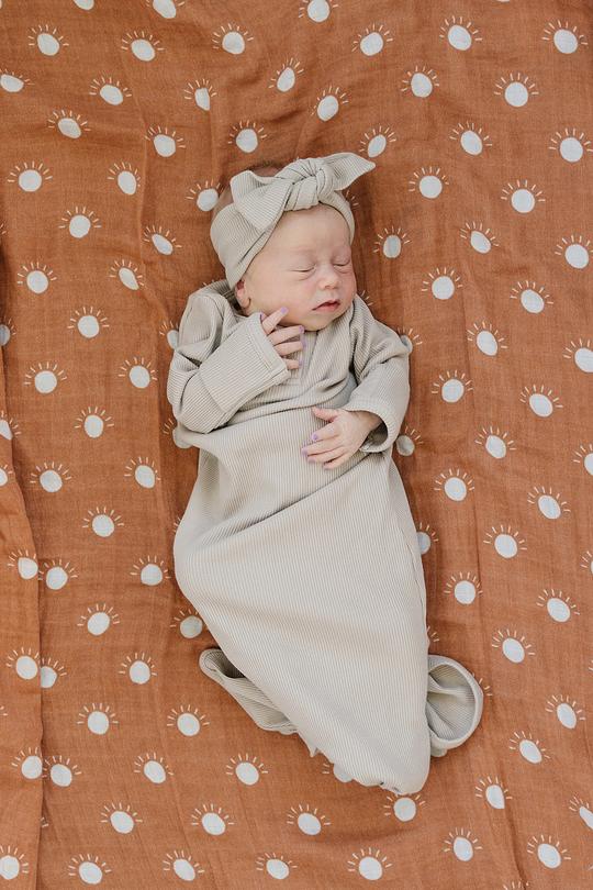 Mebie Baby Muslin Swaddle Blanket - Sunshine