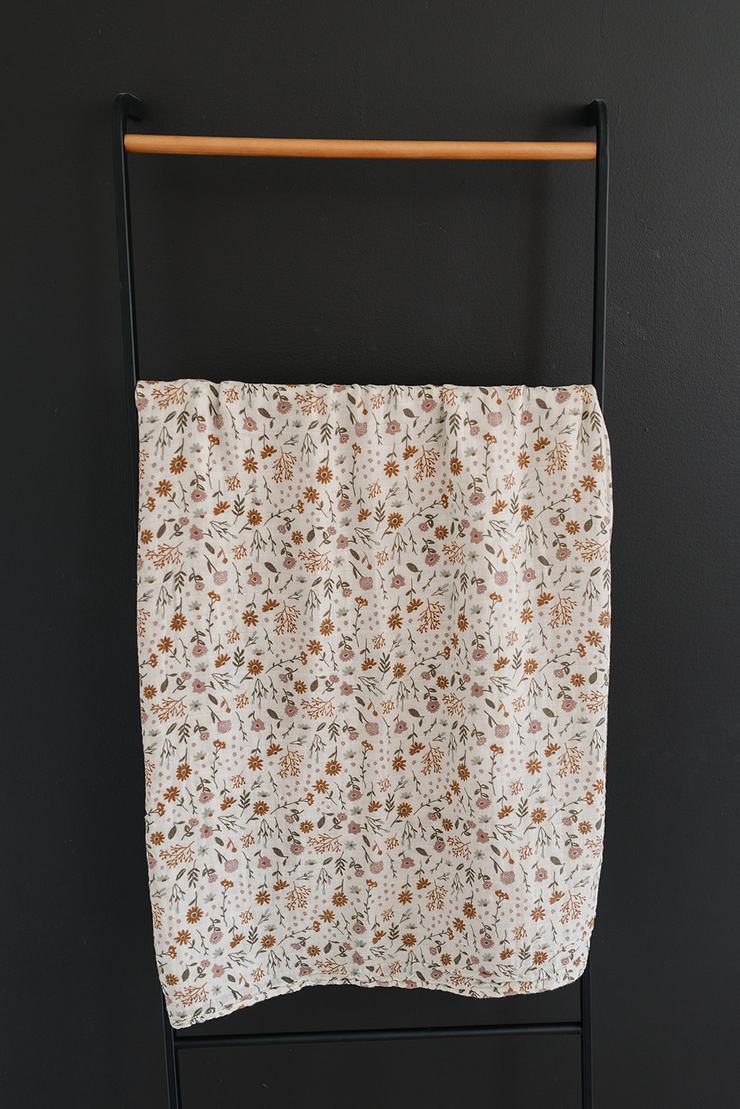Mebie Baby Muslin Swaddle Blanket - Meadow Floral