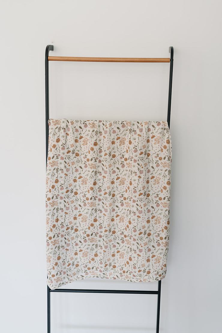 Mebie Baby Muslin Swaddle Blanket - Meadow Floral