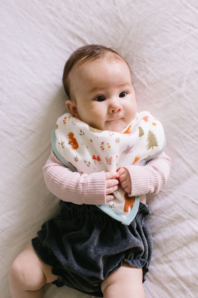 Loulou Lollipop Bandana Bib Set - Forest Friends