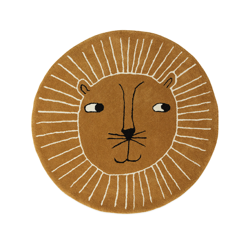 Lion Round Rug