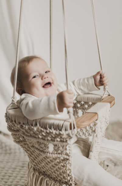 Finn + Emma - Macrame Organic Swing