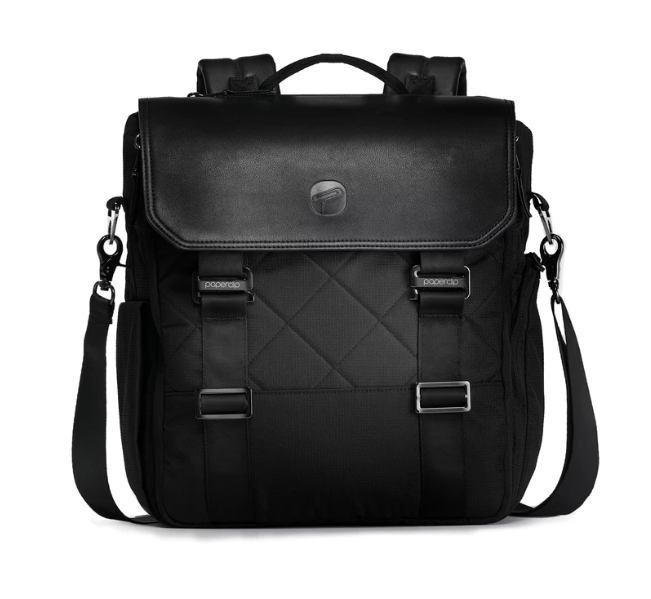Paperclip Willow Changing Bag - Black