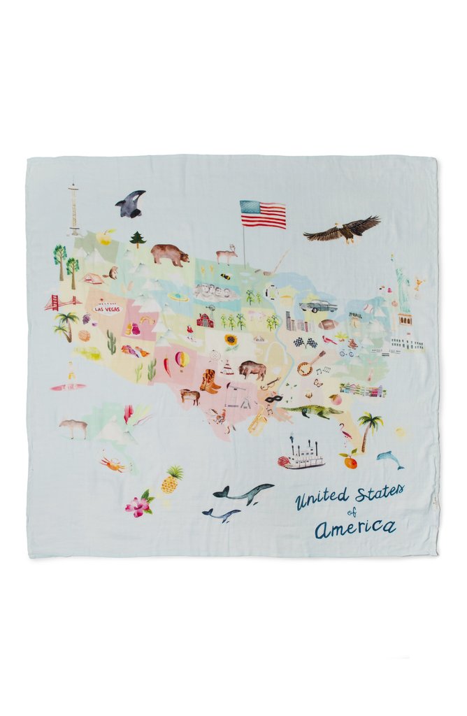 Loulou Lollipop Muslin Swaddle - USA