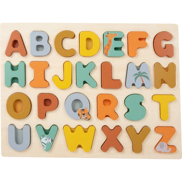 Small Foot Wooden Toys Safari Themed Abcs Letter Puzzle