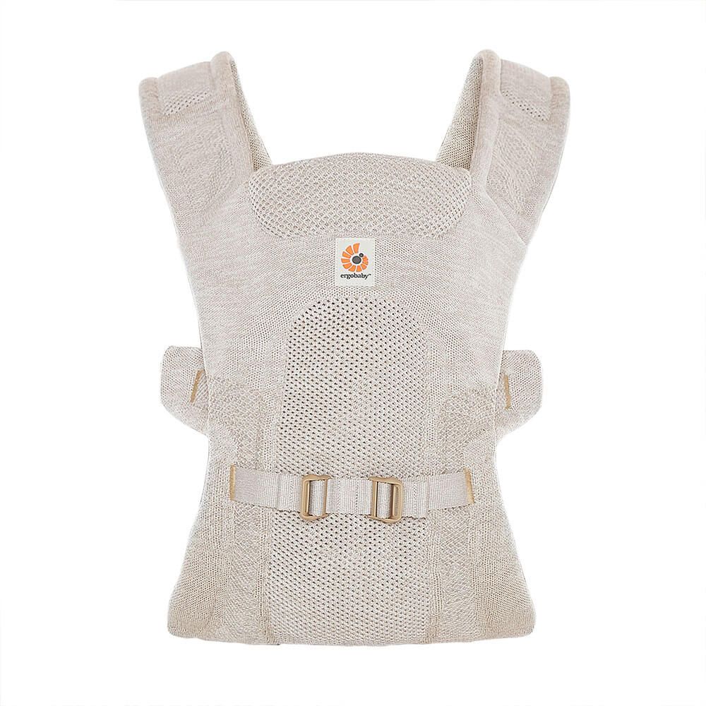 ergobaby aerloom back carry ERGOBABY AERLOOM BABY CARRIER – FORMAKNIT STRETCH - Sand