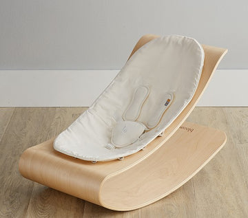 Bloom Coco Stylewood Lounger - Natural with White Seat Pad (SPECIAL ORDER ITEM)