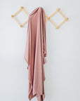 Mebie Baby Stretch Swaddle - Dusty Rose