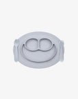 Mini Feeding Set (Happy Mat + Mini utensils) - Pewter