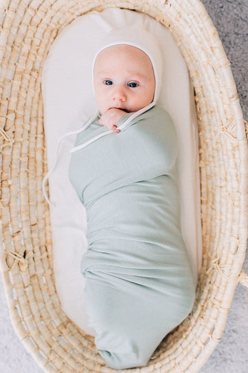 Mebie Baby Stretch Swaddle - Sage