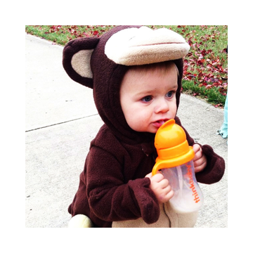Converts Sippy Cup to Straw Bottle - Orange