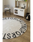 Lorena Canals ABC Round Washable Rug (special order item)