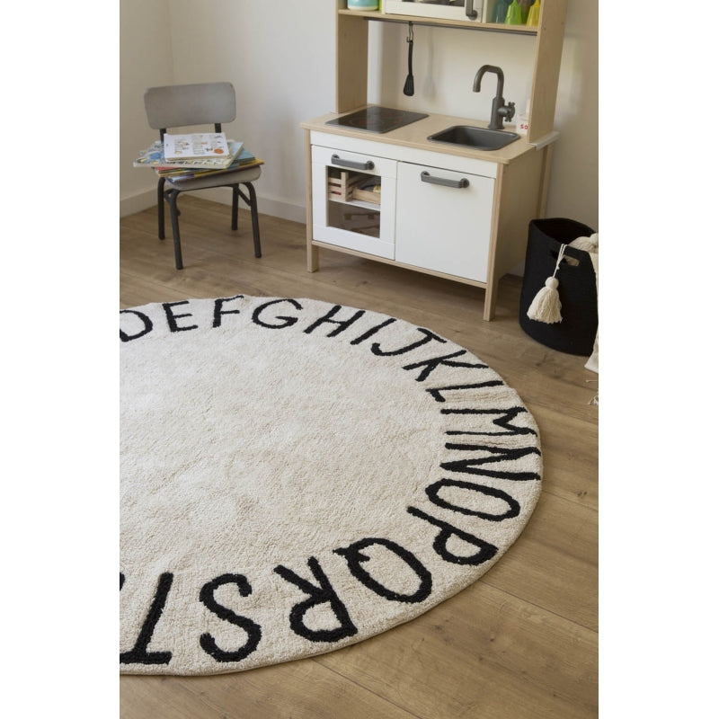 Lorena Canals ABC Round Washable Rug (special order item)
