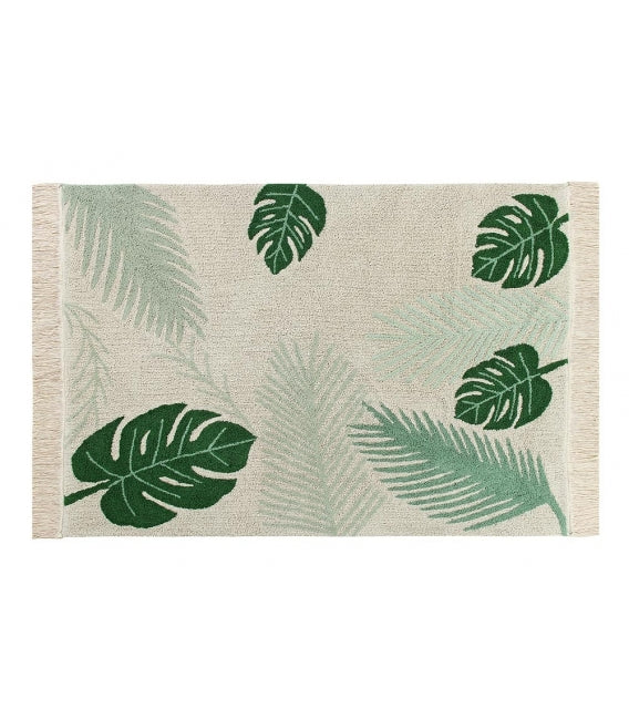 Lorena Canals Tropical Green Washable Rug (Special Order Item)