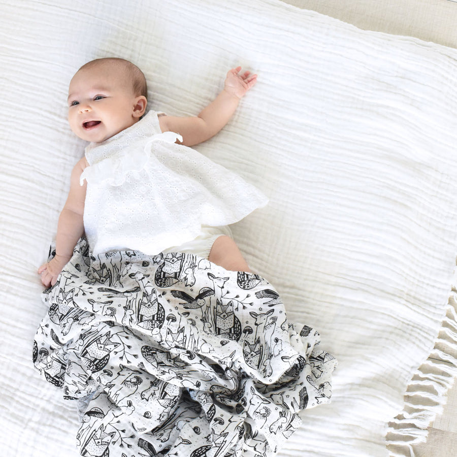 Wee Gallery Organic Muslin Swaddle – Forest
